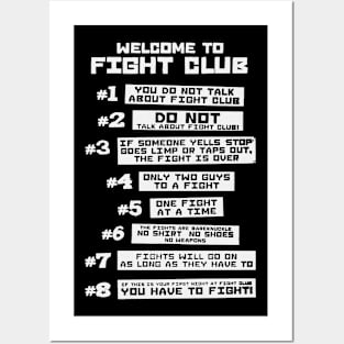 Fight Club Rules Posters and Art